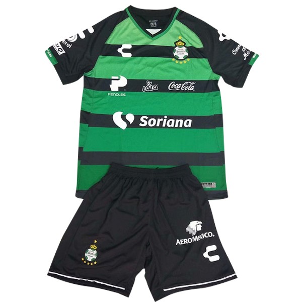 Camiseta Santos Laguna 2ª Niños 2018-2019 Verde